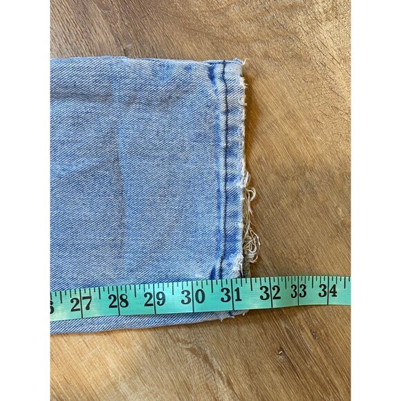 Vintage Lee‎ High-Waisted Light Wash Blue Jeans Patches Womens Size 9 - Picture 6 of 6